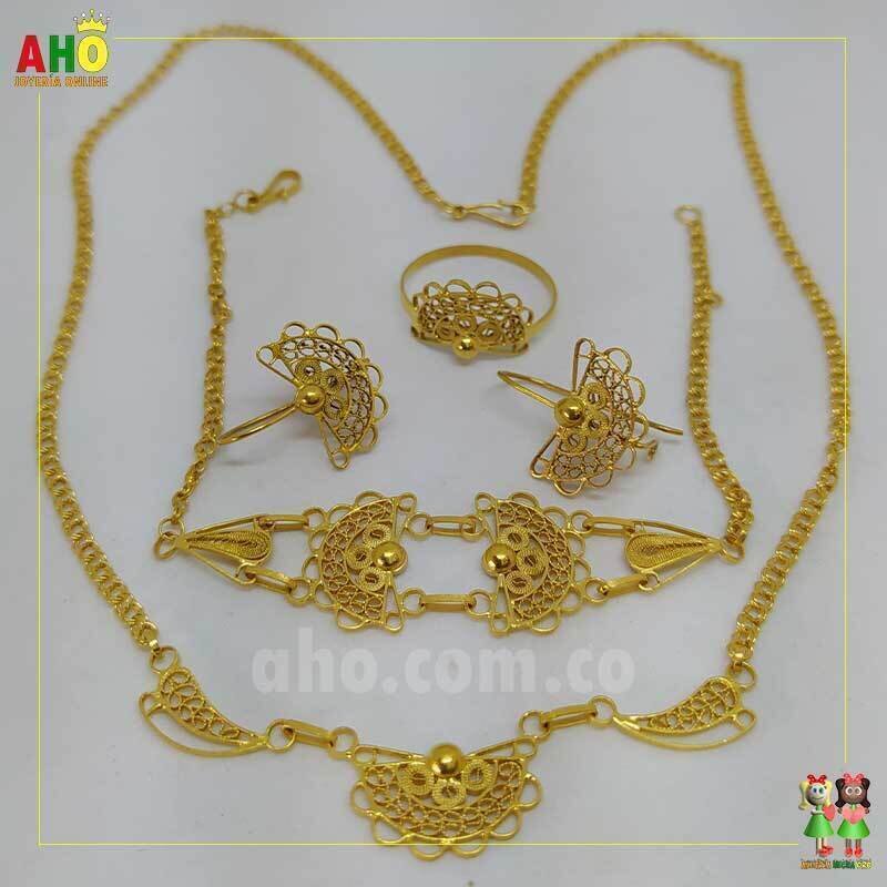 Aderezo Abanico Oro18k