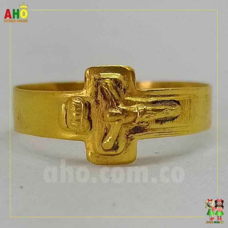 Anillo Cristo Oro18k