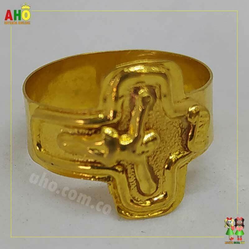 Anillo Cristo Oro18k