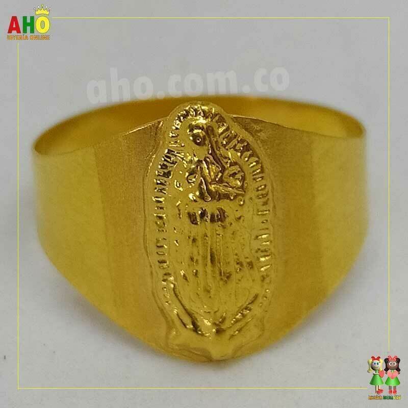 Anillo Virgen Niños Oro18k