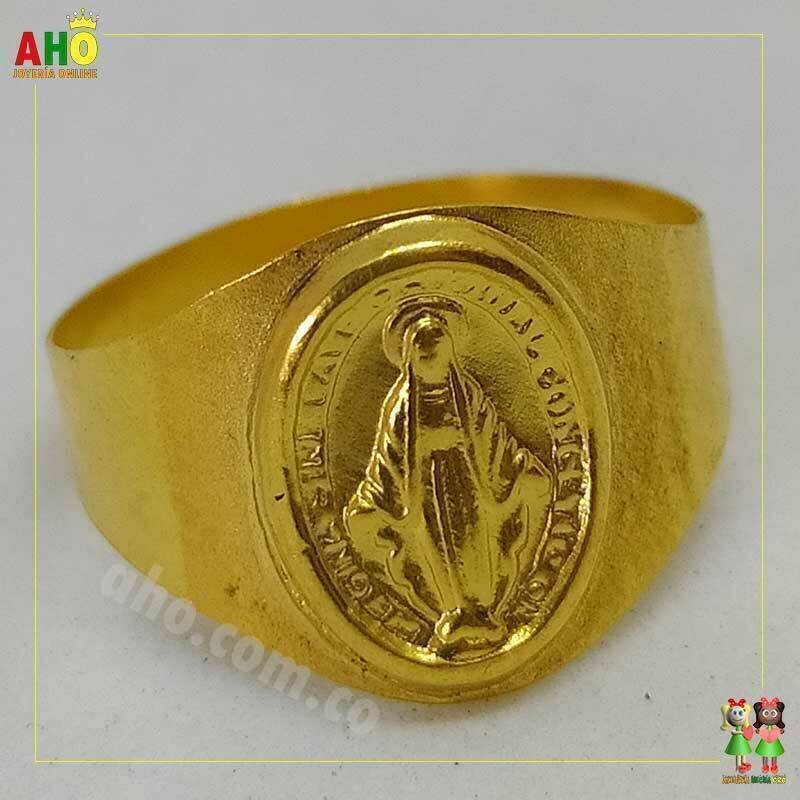 Anillo Virgen Niños Oro18k