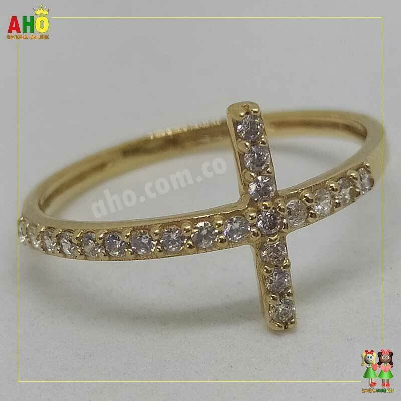 Anillo Cruz Oro18k