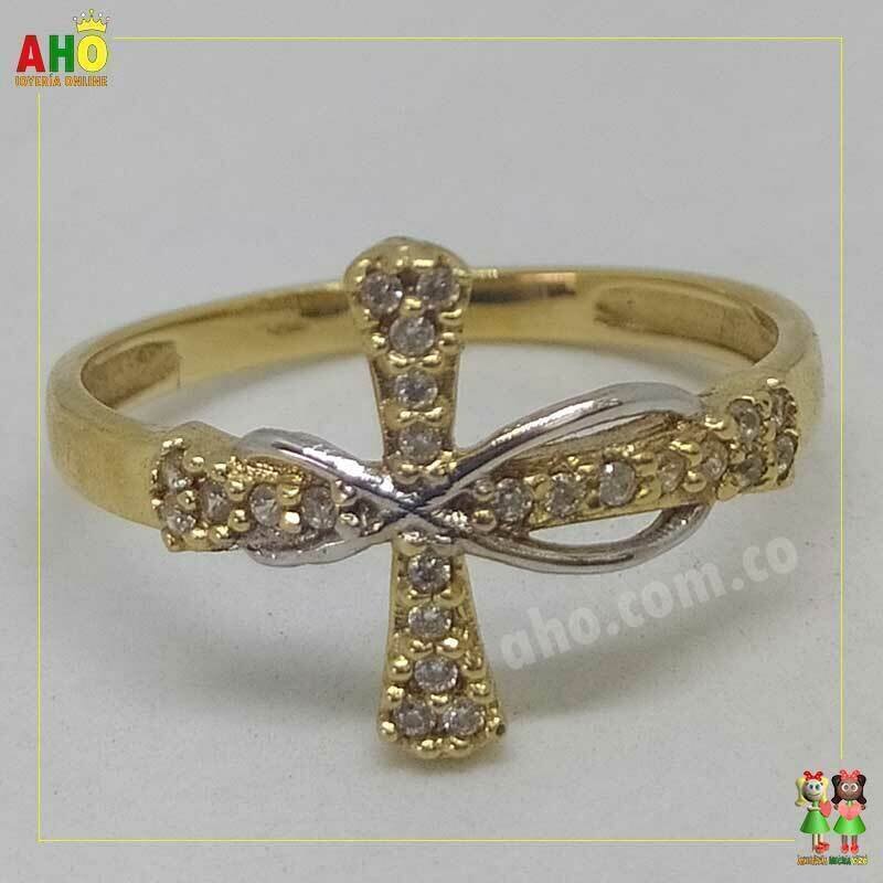 Anillo Cruz Oro18k