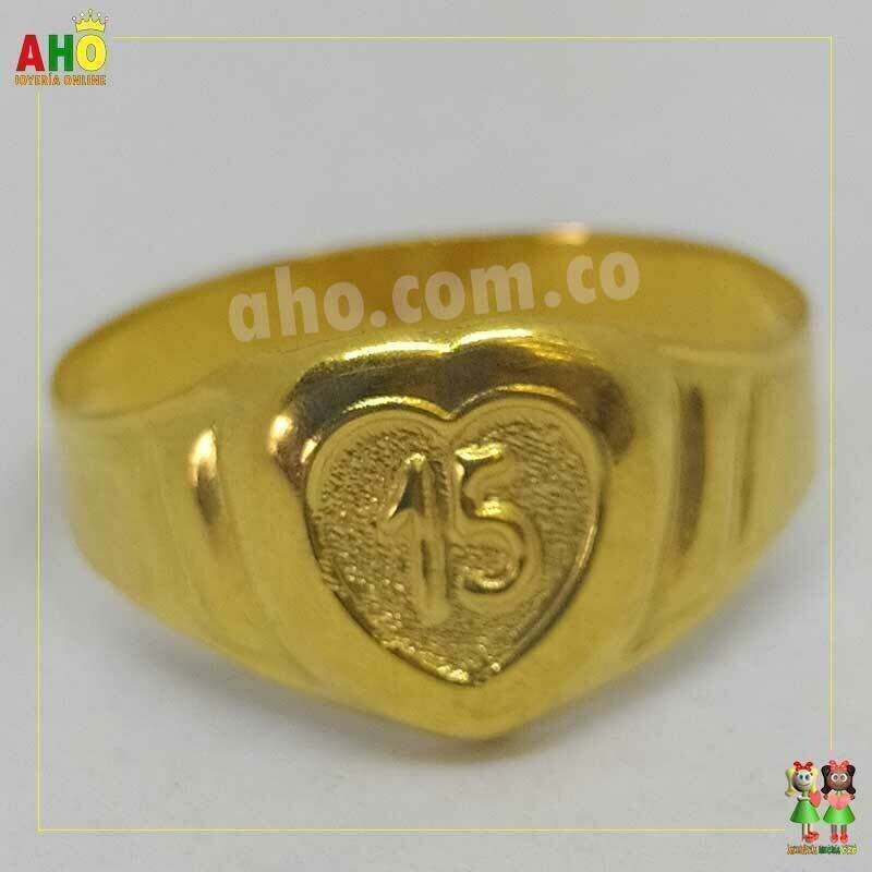Anillo Quinces Oro18k