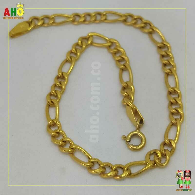 Pulsera tres por una Oro18k