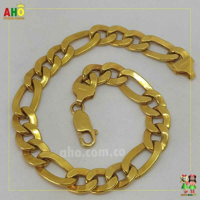 Pulsera tres por una Oro18k