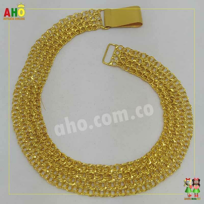 Pulsera Tejido Chino Oro18k