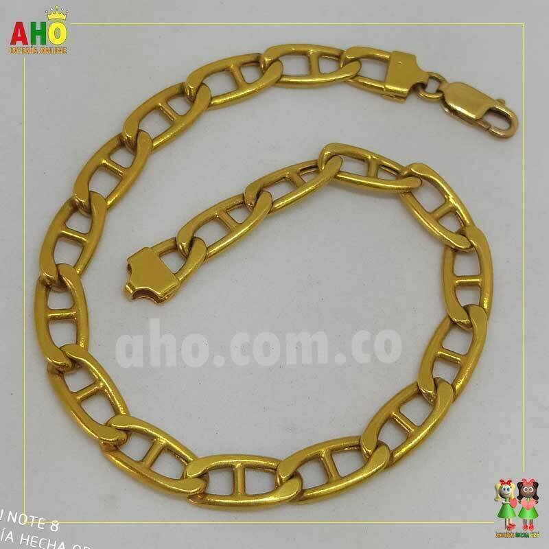 Pulsera Escalera Oro italiano 18k