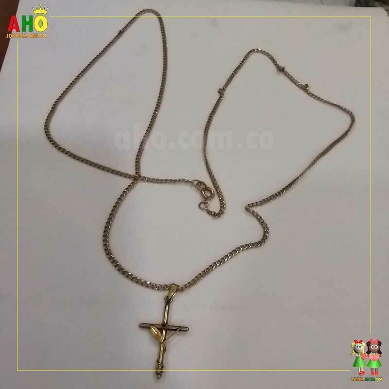 Cadena Cubana con dije Oro18K