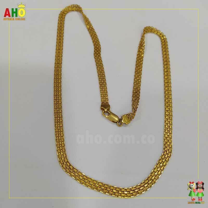 Cadena Espejo Oro Iataliano 18k