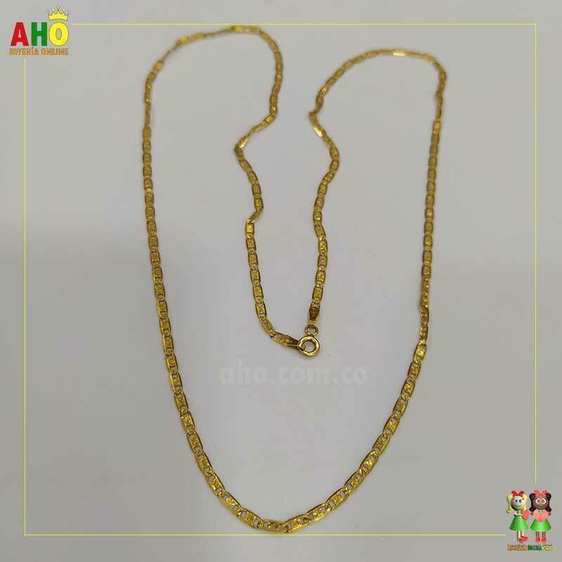 Cadena Plana Barroco Oro18K
