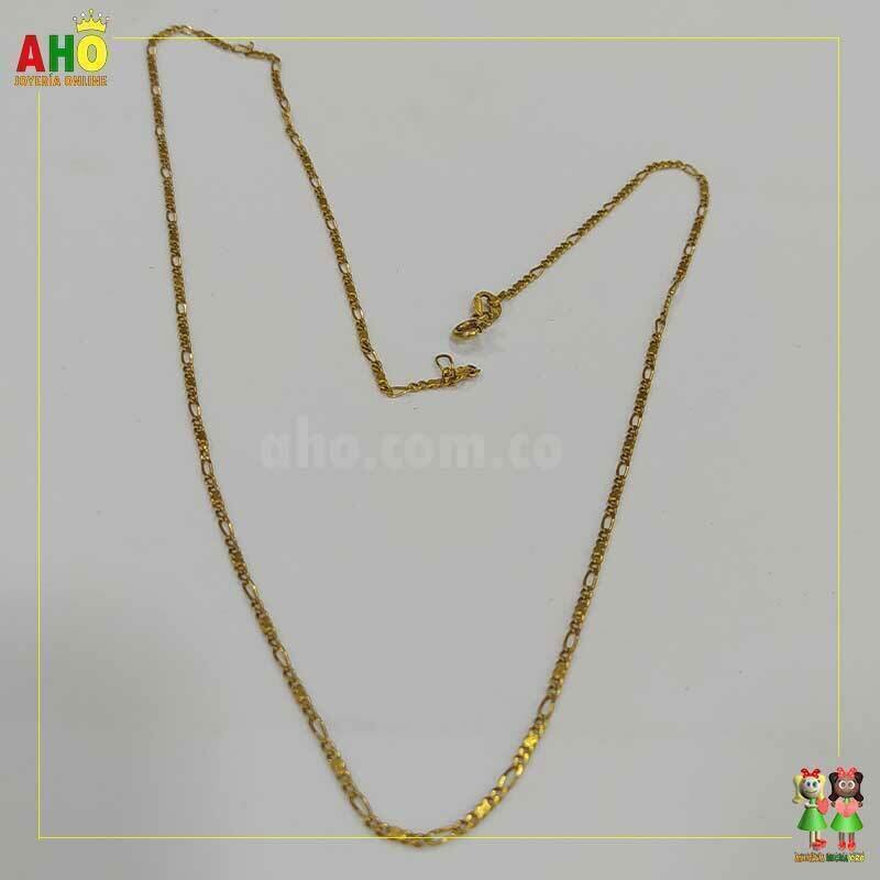Cadena tres por una iataliano Oro18K