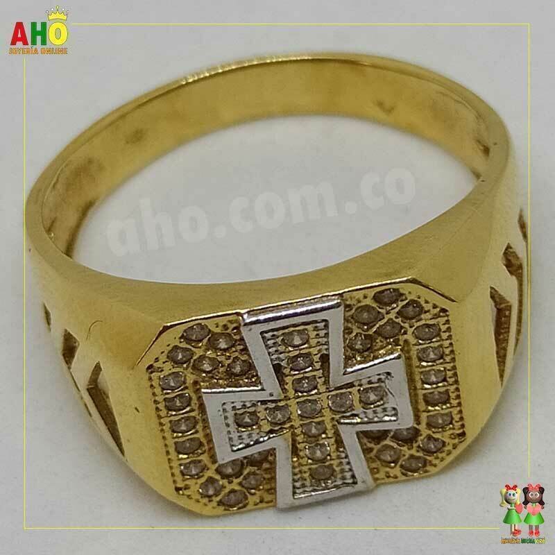 Anillo Cruz Oro18k