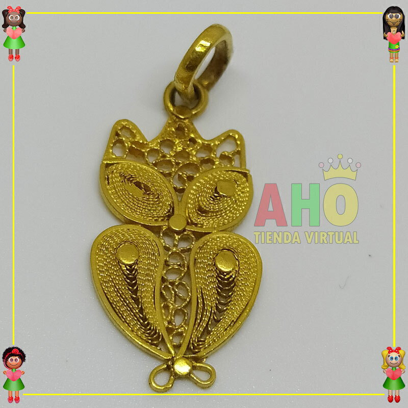 Dije Buho Filigrana Oro18K