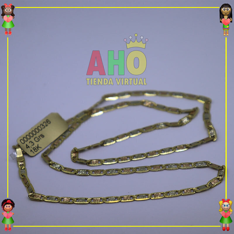 Cadena Martillada Oro18K