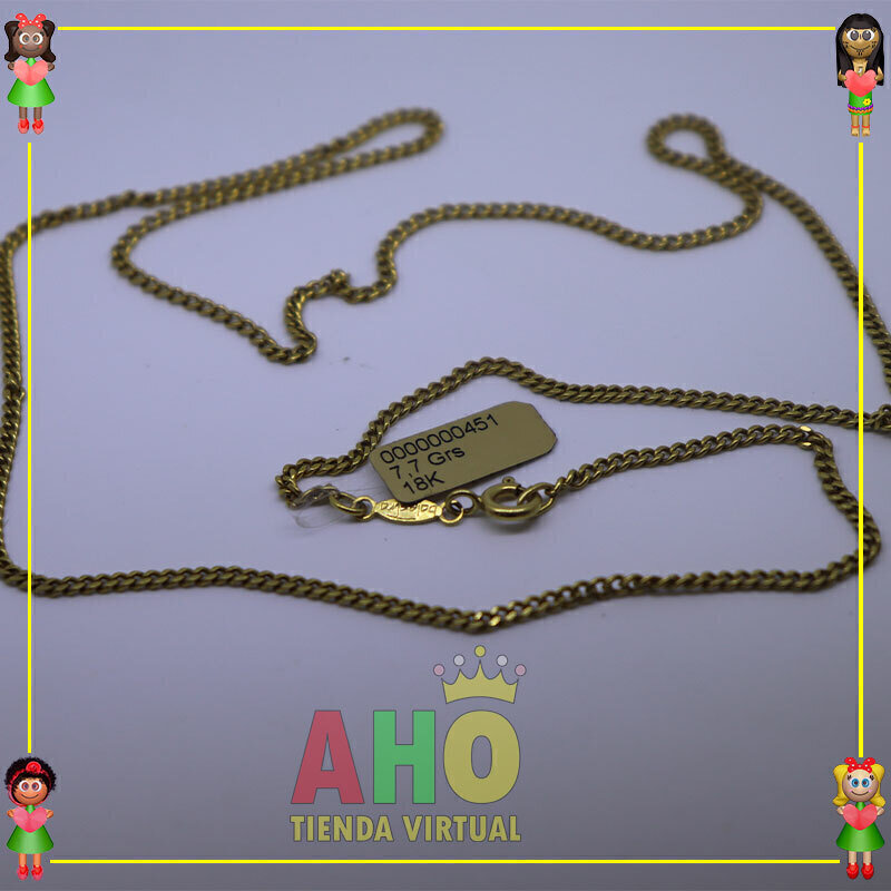 Cadena Tejido coco Oro18K