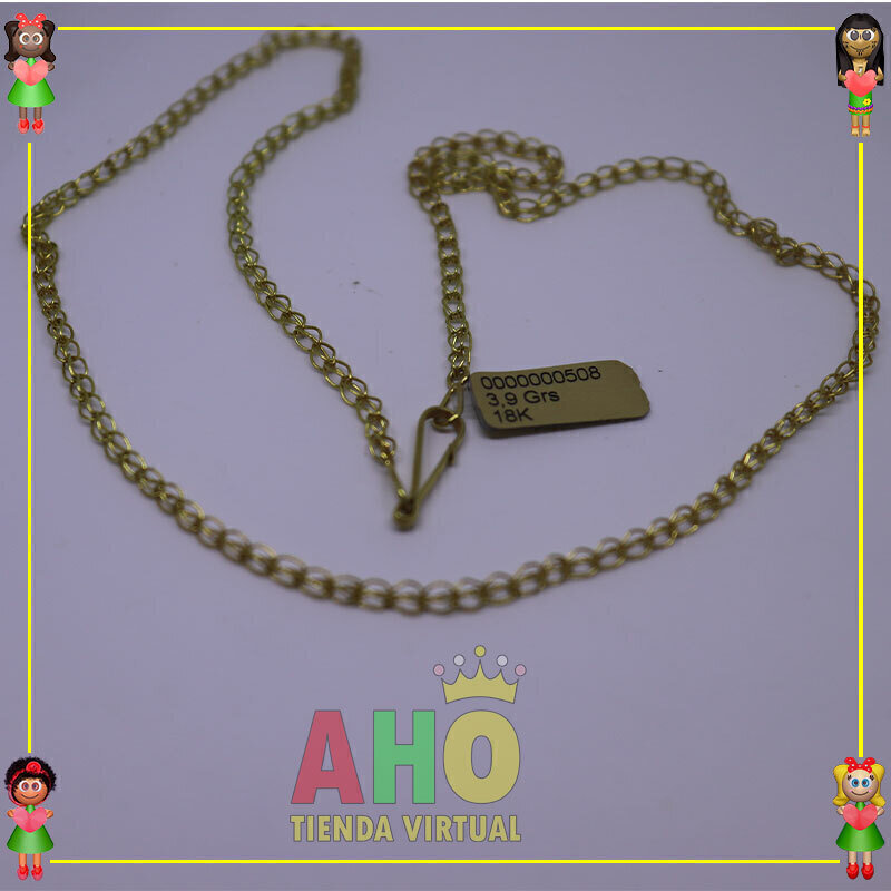 Cadena Tejido espartillo Oro18K