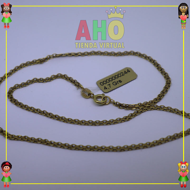Cadena Tejido Plano Oro18K
