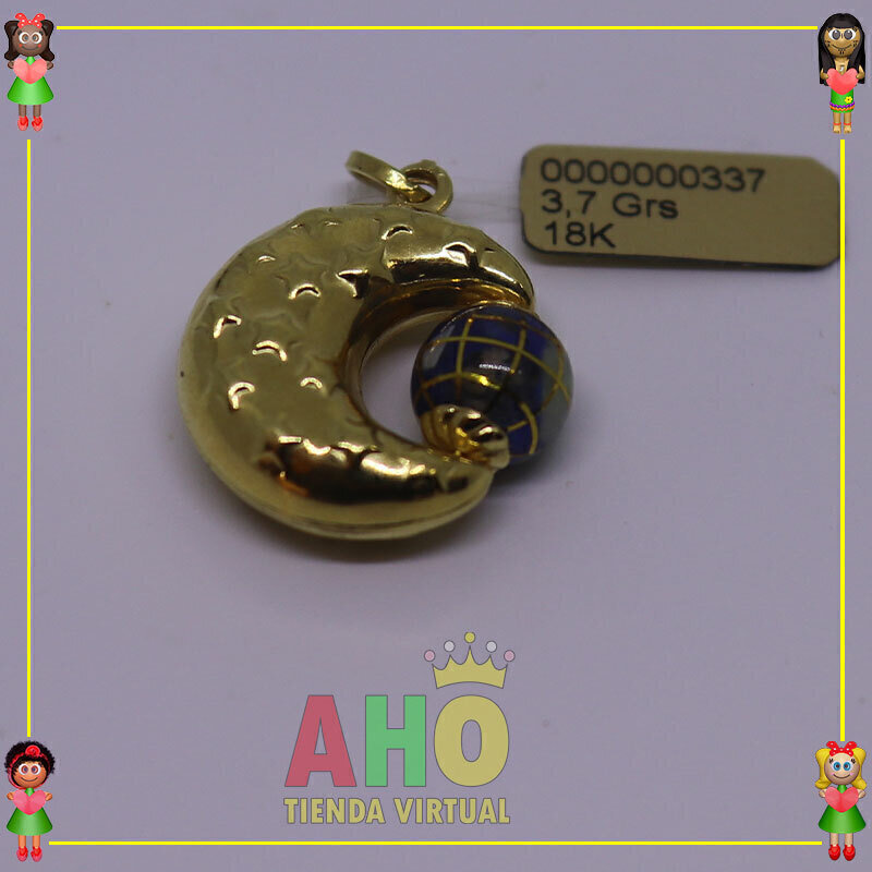 Dije Media luna Oro18k