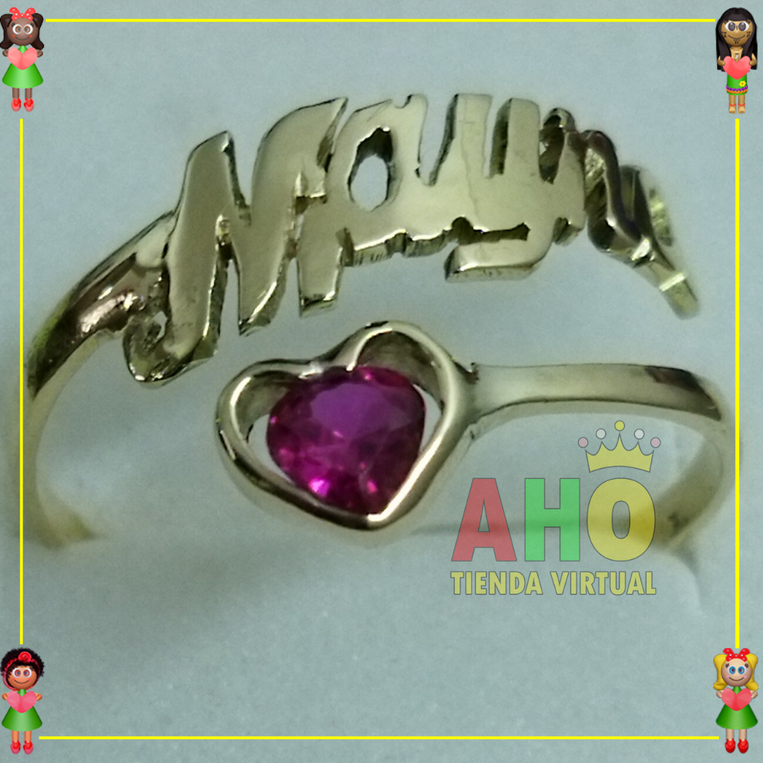 Anillo Nombre Mayra Oro18k