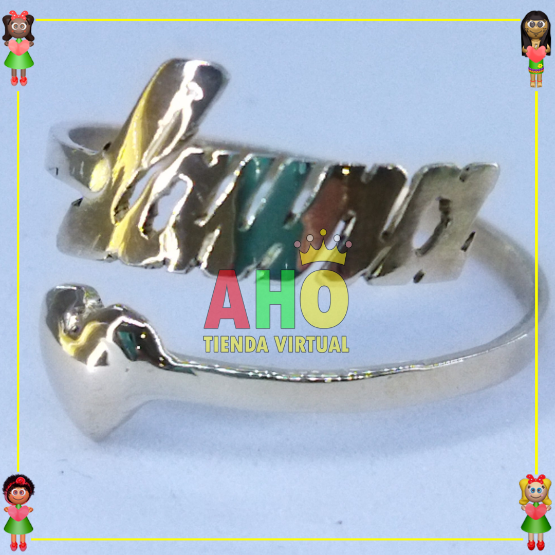 Anillo Nombre Laura Oro18k