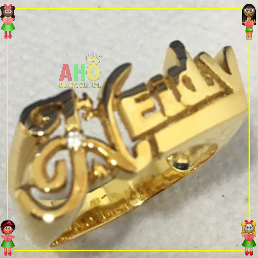 Anillo Nombre Heidy Oro18k