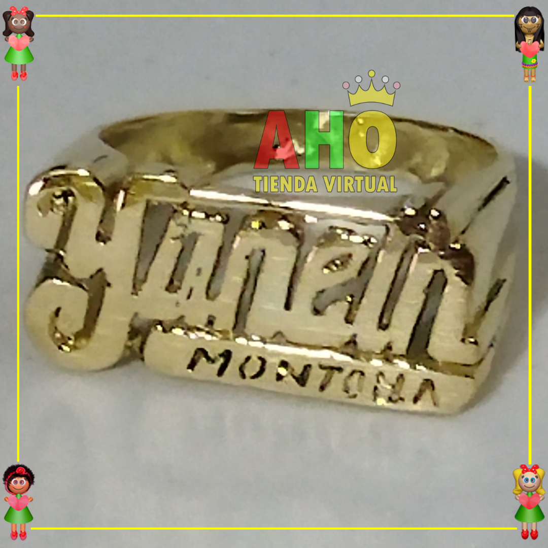 Anillo Nombre Yohana Oro18k