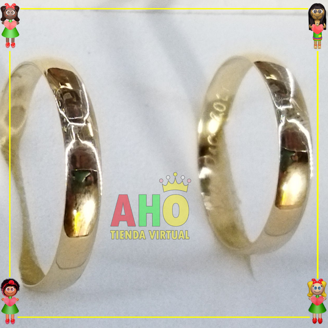 Argollas Oro18K