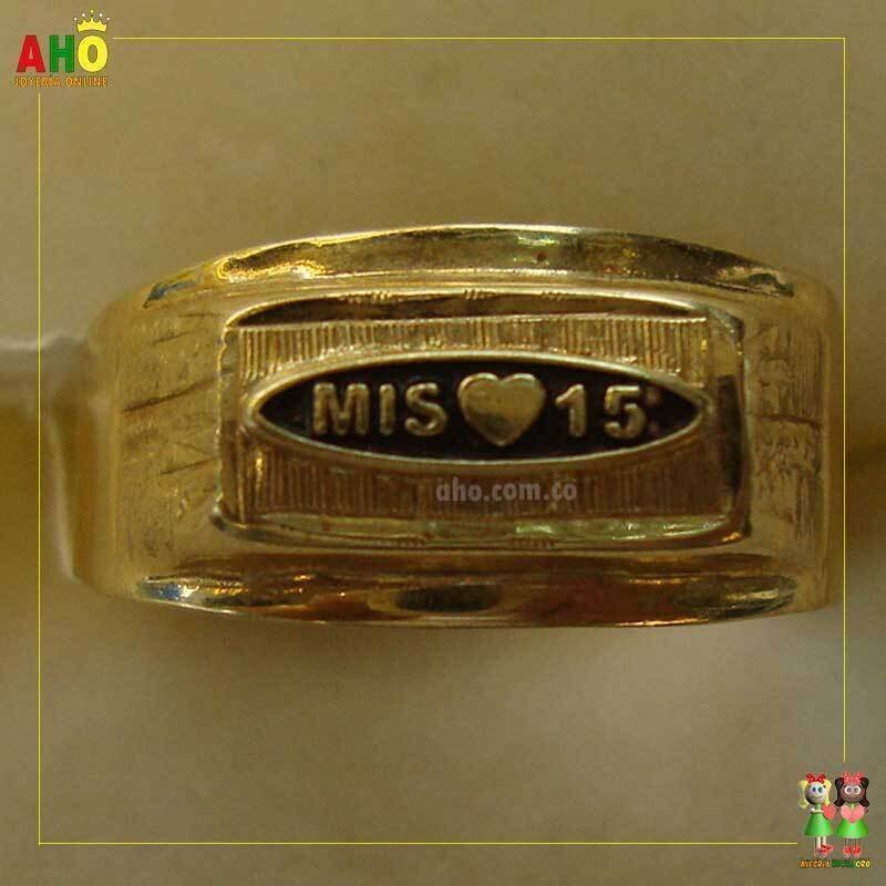 Anillo Quinces Oro18k