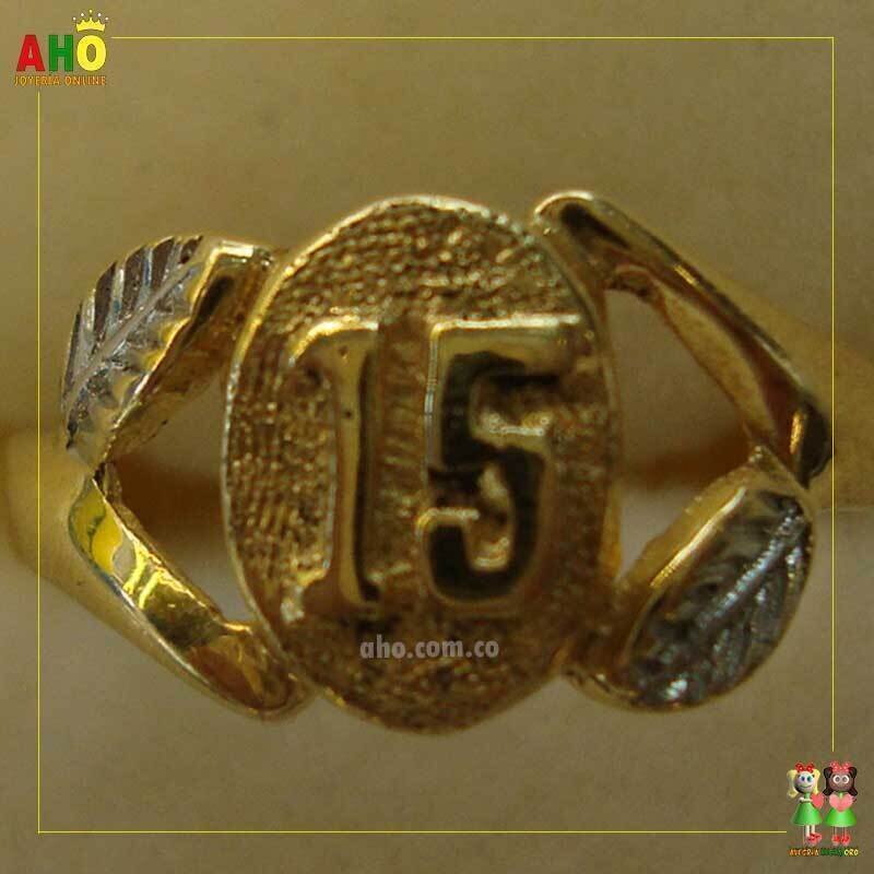 Anillo Quinces Oro18k