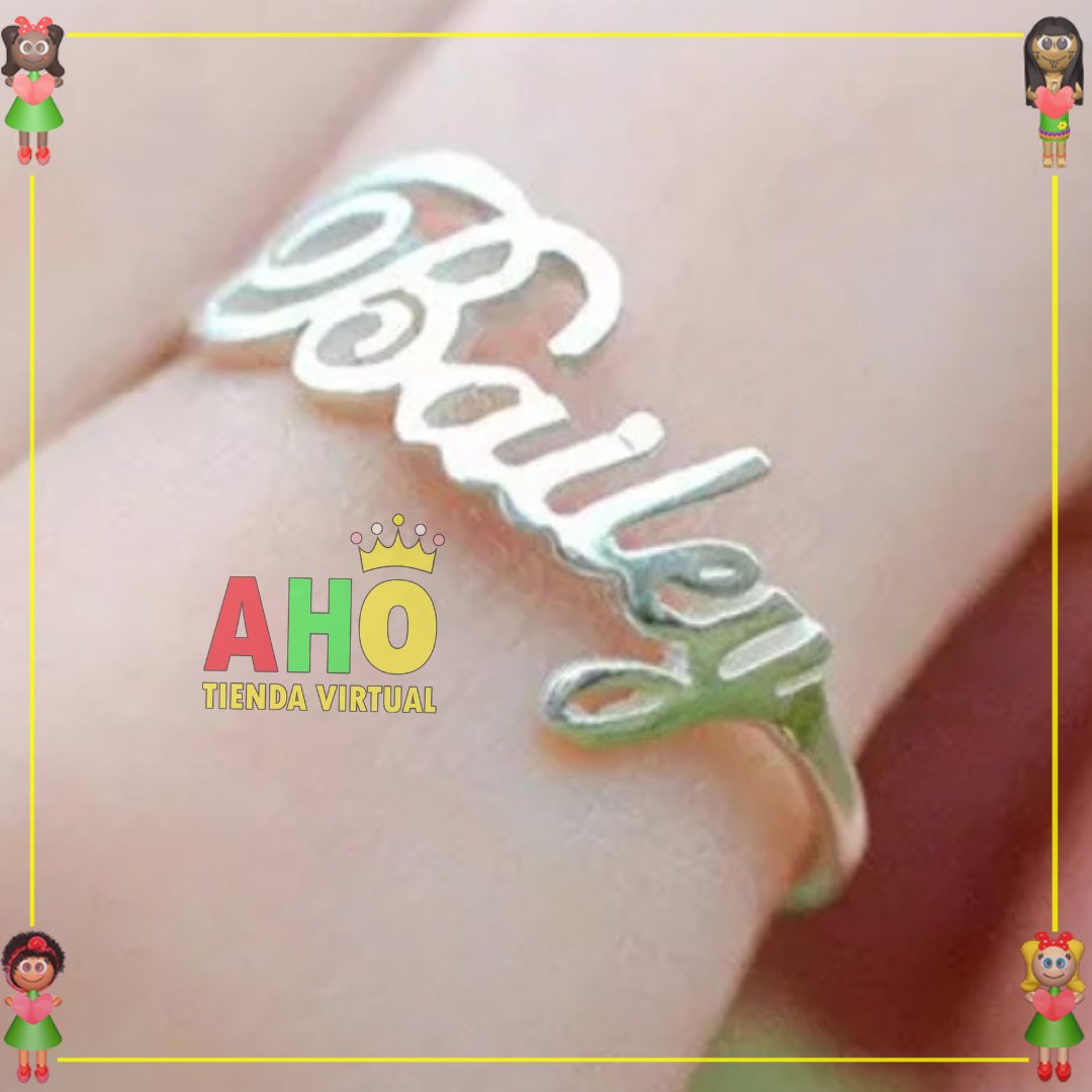 Anillo Nombre Bailey Oro18k