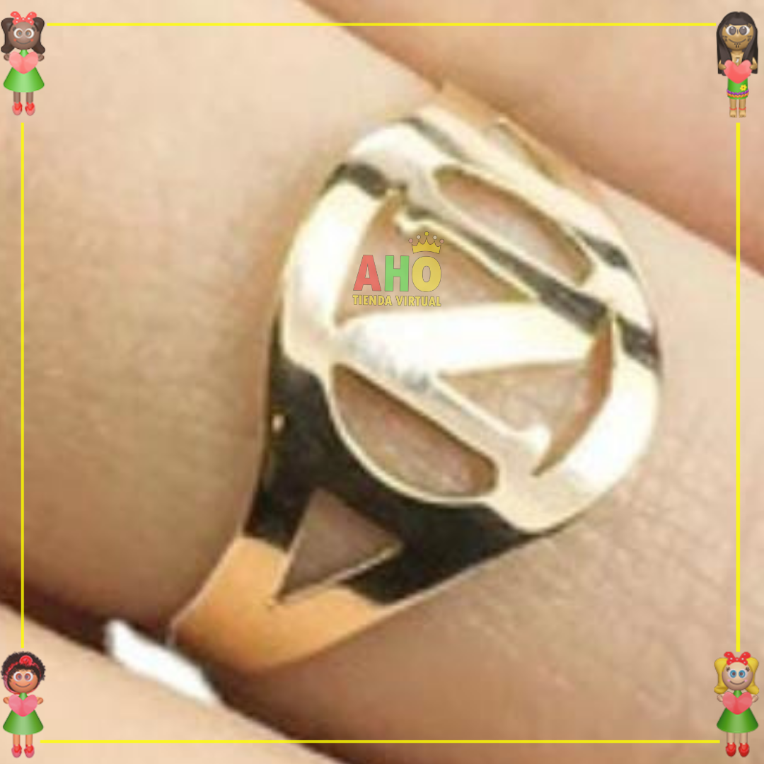 Anillo Letra Oro18k