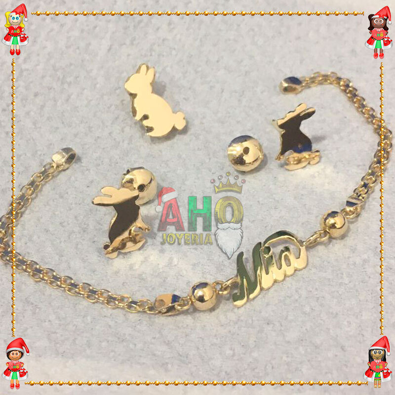 Aderezo Niñas Personalizado Oro18k
