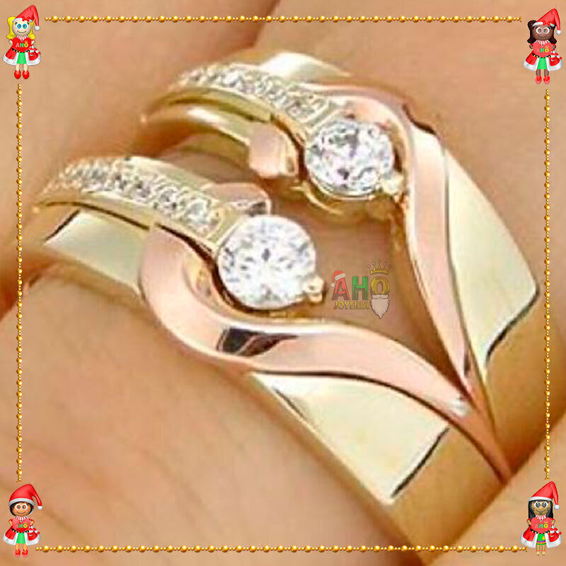 Argolla Con piedras Oro18K