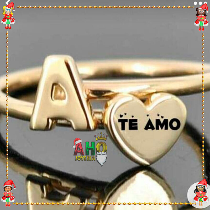 Anillo Letra Oro18k