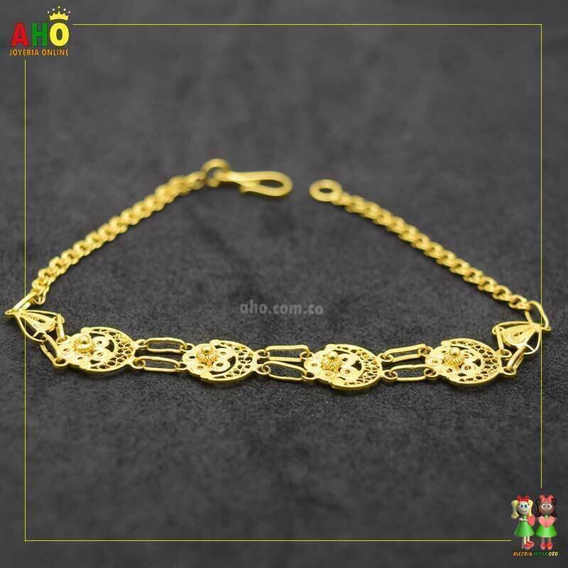 Pulsera Espartillo Filigrana Oro18k