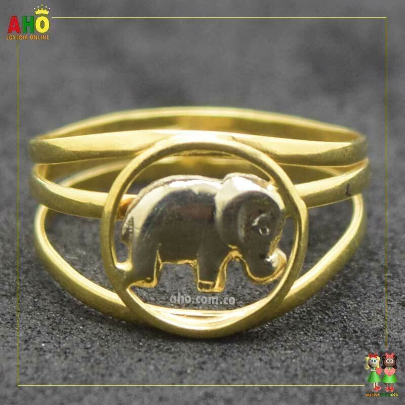 Anillo Elefante Oro18k