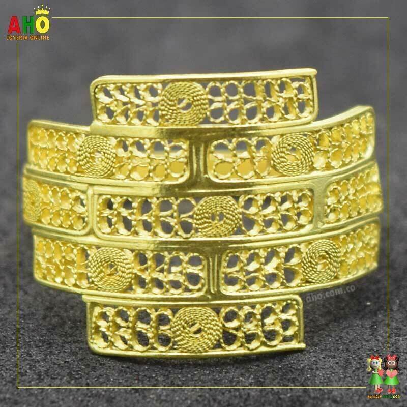 Anillo Filigrana Arte Chocoano Oro18k