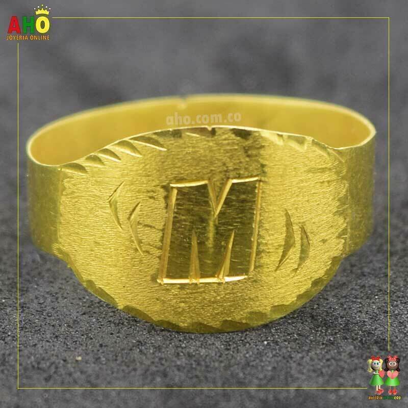 Anillo Letra Oro18k