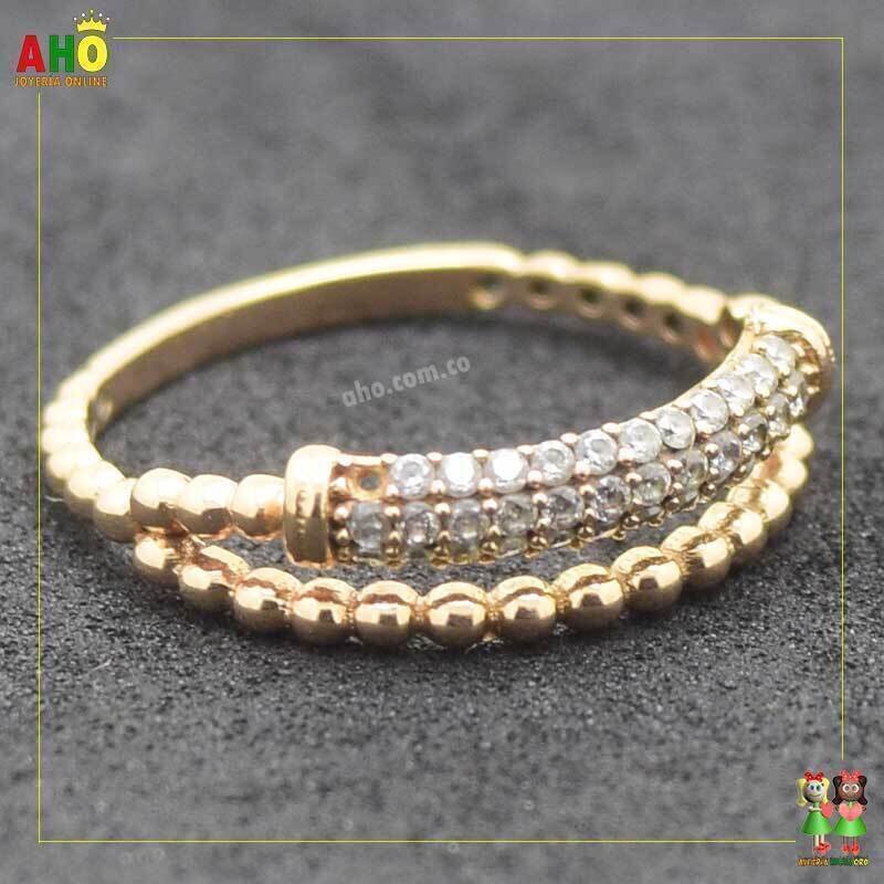 Anillo Oro Italiano Mujer Oro18k