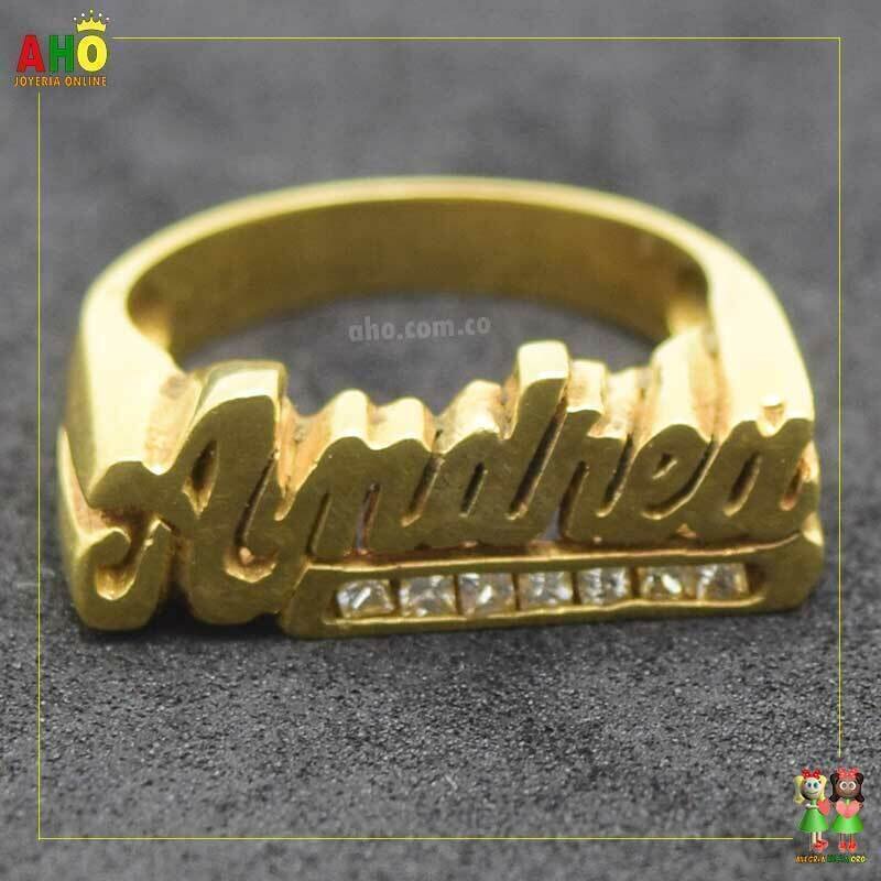 Anillo Nombre ANDREA Oro18k