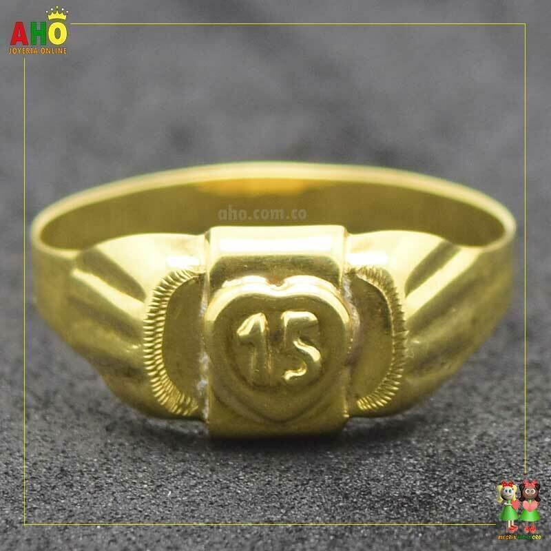 Anillo Quinces Oro18k