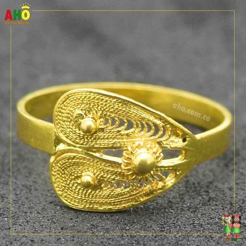 Anillo Filigrana Arte Chocoano Oro18k