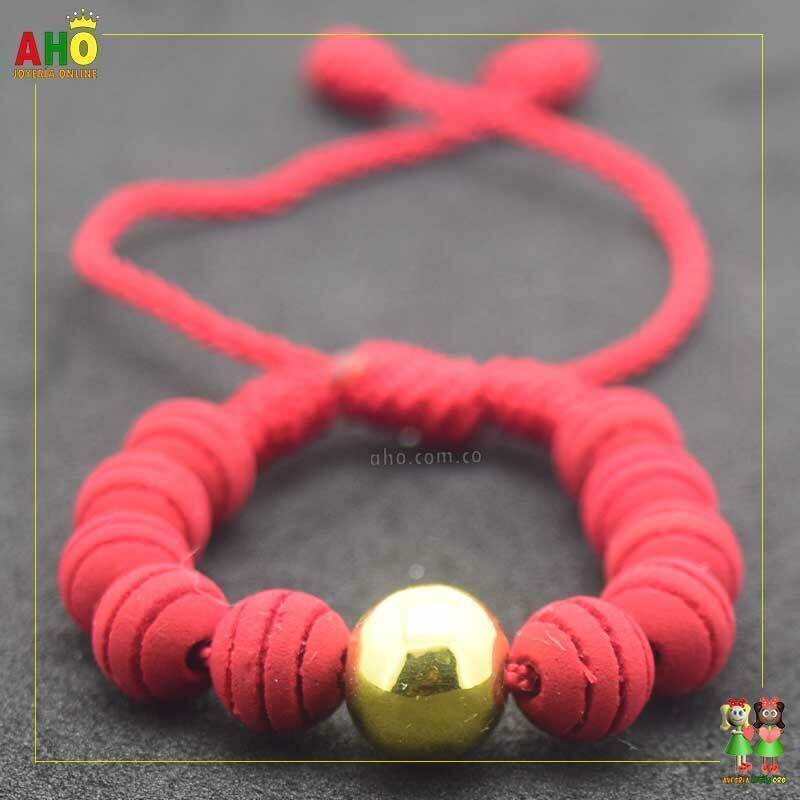 Pulsera Tejida Macrame Oro18k
