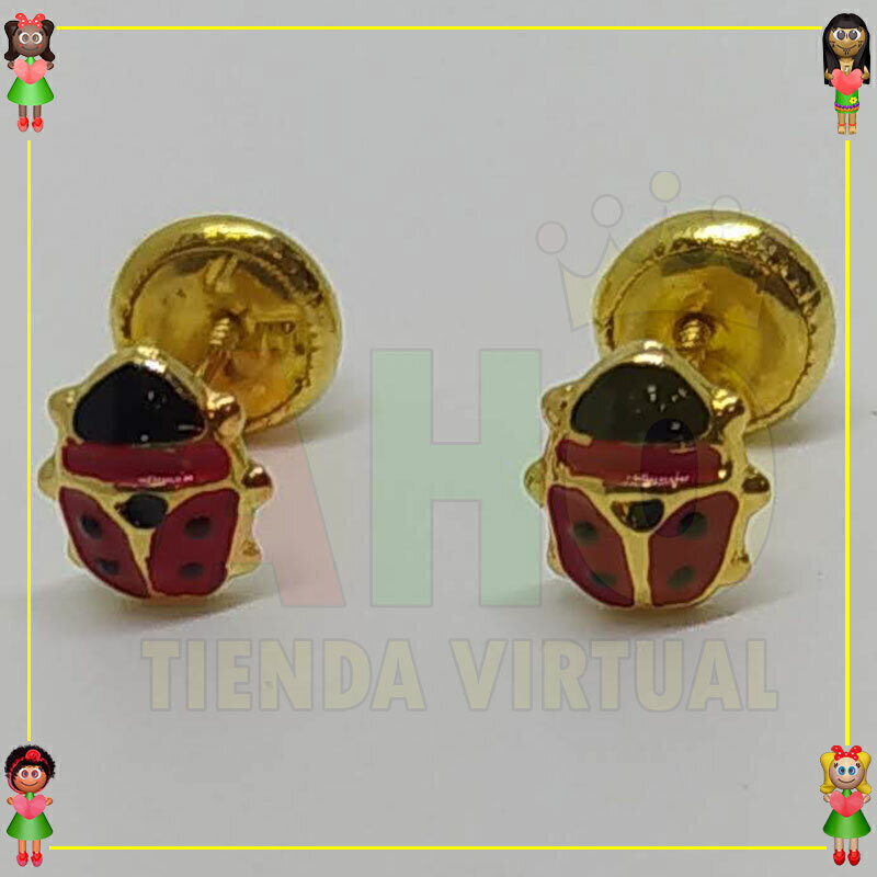 Topo Seguridad Mariquita Oro18k