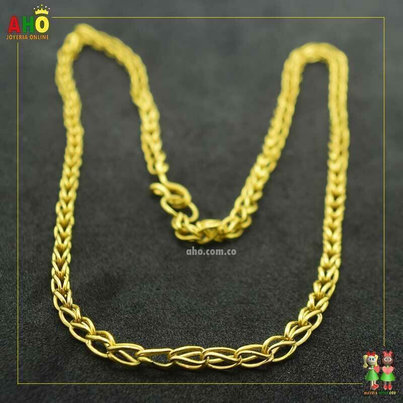 Cadena Espartillo Arte Chocoano Oro18K