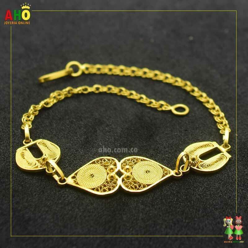Pulsera Espartillo con Filigrana Oro18k