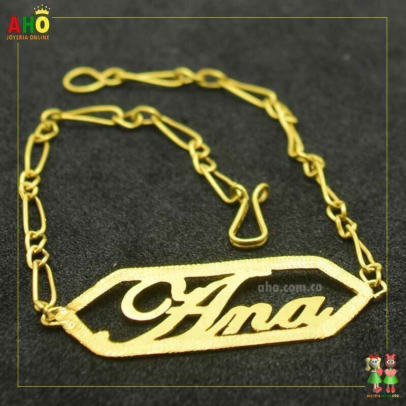 Pulsera Personalizada ANA Oro18k