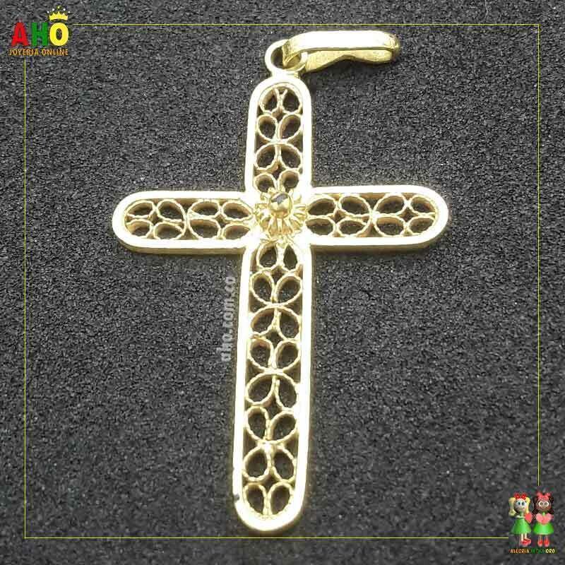 Dije Cruz Filigrana Oro18K
