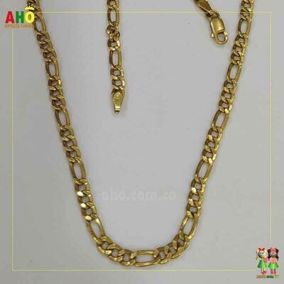 Cadena tres por una iataliano Oro18K